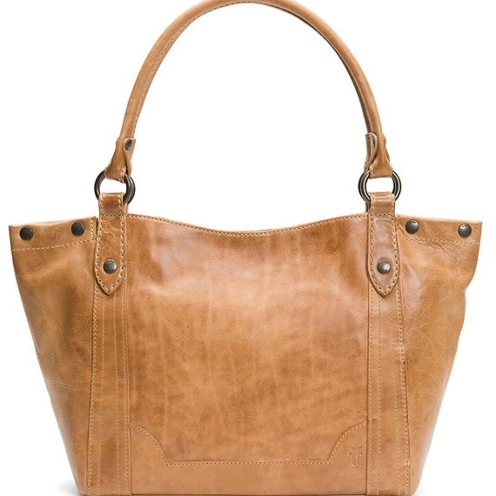 Frye Beige Leather Melissa Shoulder Bag